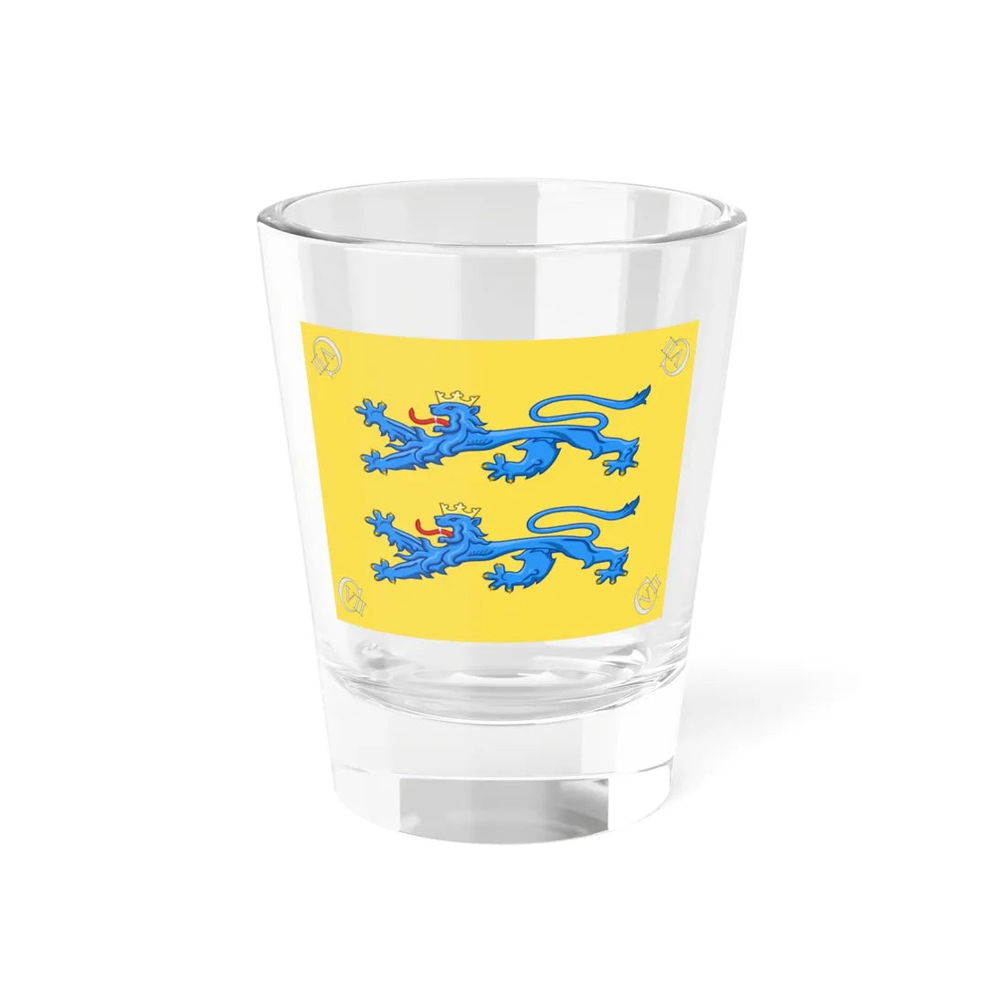 Regimental flag of NYPL b14896507-465791 (Denmark) Shot Glass 1.5oz 1.5oz - Go Mug Yourself