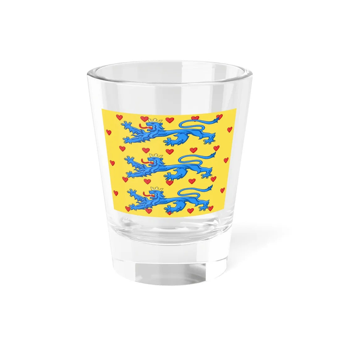 Regimental flag of NYPL b14896507-465795 (Denmark) Shot Glass 1.5oz 1.5oz - Go Mug Yourself