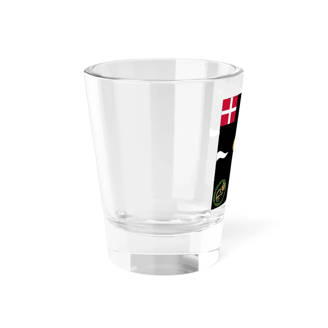Regimental flag of Oldenburg Infantry Regiment 2 (Denmark) Shot Glass 1.5oz - Go Mug Yourself