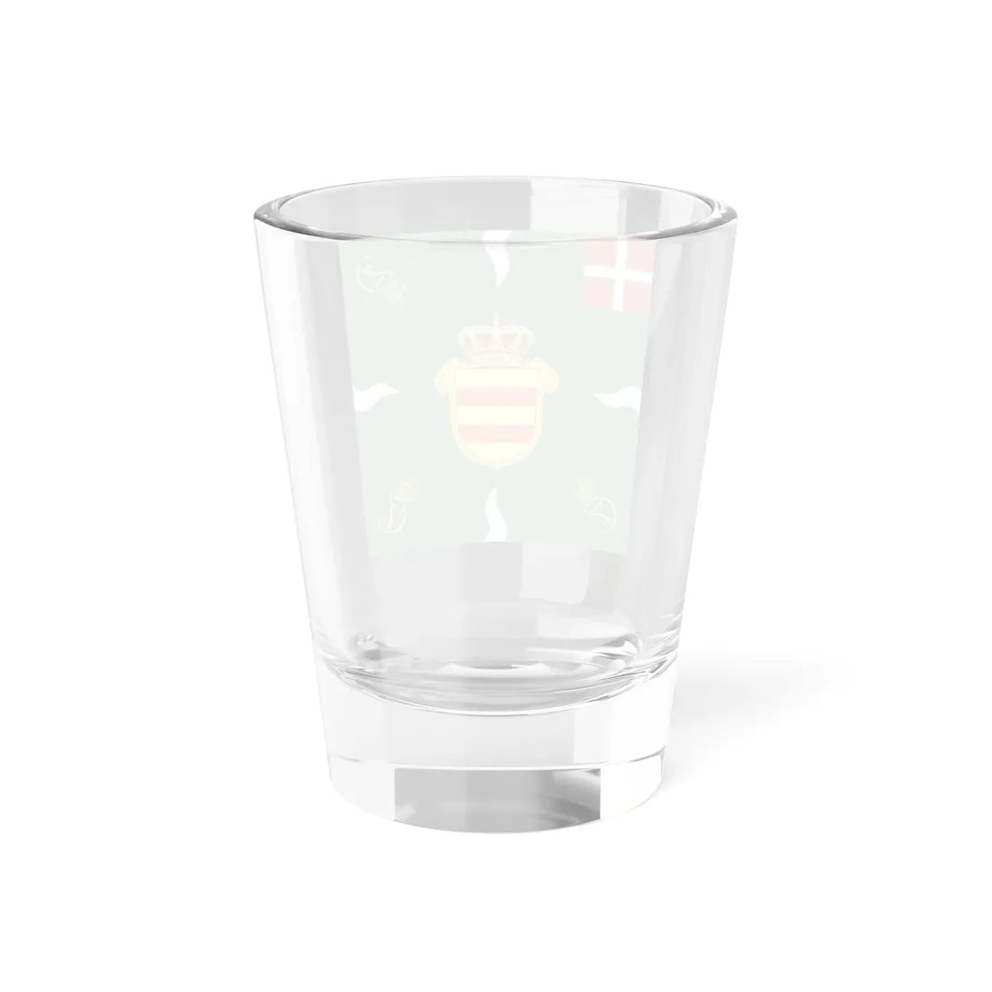 Regimental flag of Oldenburg Infantry Regiment (Denmark) Shot Glass 1.5oz - Go Mug Yourself