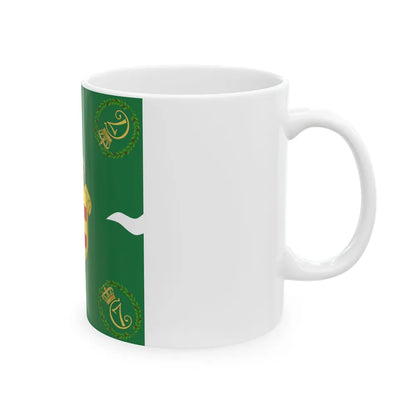 Regimental flag of Oldenburg Infantry Regiment (Denmark) White Coffee Mug - Go Mug Yourself