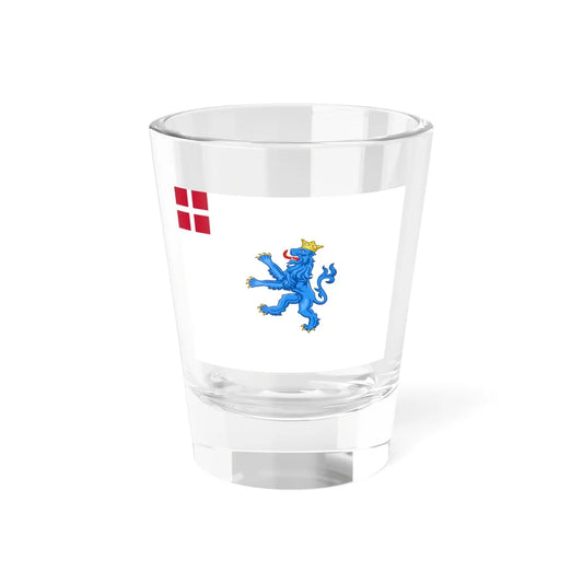 Regimental flag of Prince Fredericks Infantry Regiment (Denmark) Shot Glass 1.5oz 1.5oz - Go Mug Yourself