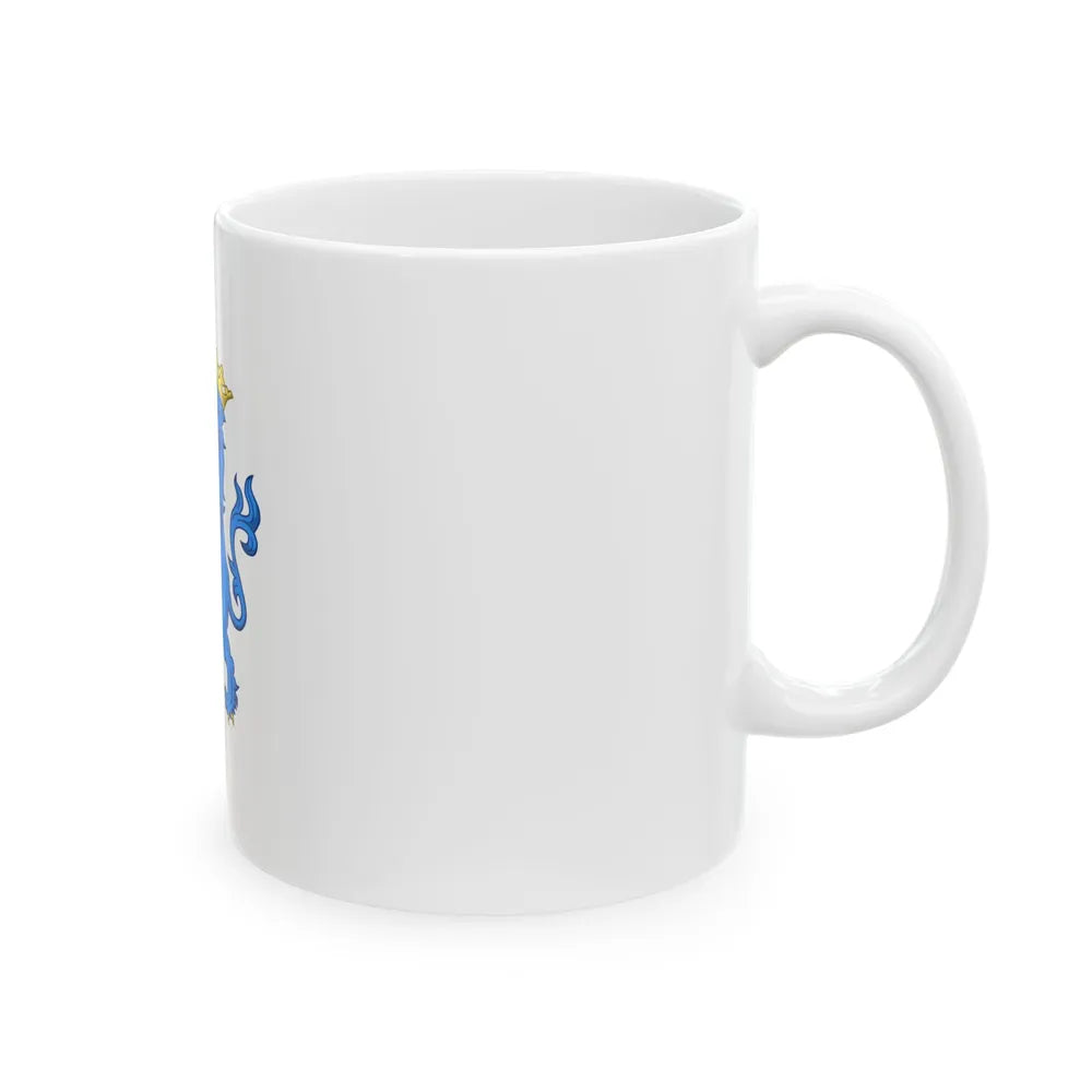 Regimental flag of Prince Fredericks Infantry Regiment (Denmark) White Coffee Mug - Go Mug Yourself