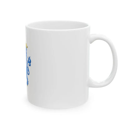 Regimental flag of Prince Fredericks Infantry Regiment (Denmark) White Coffee Mug - Go Mug Yourself