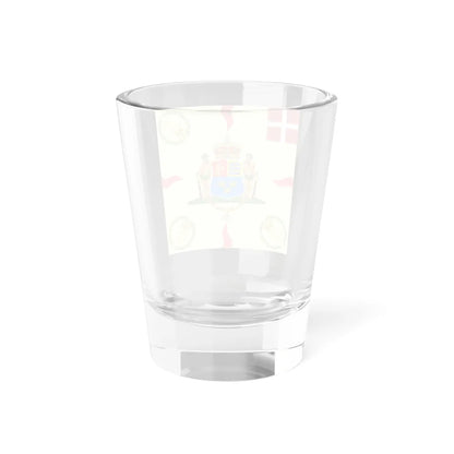 Regimental flag of Prince Frederiks Armed Infantry Regiment (Denmark) Shot Glass 1.5oz - Go Mug Yourself