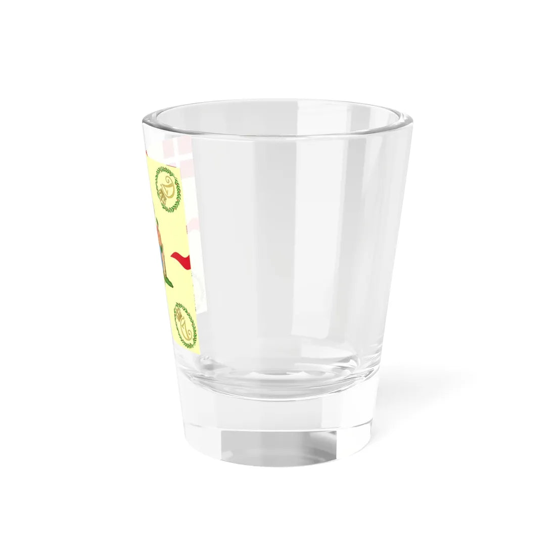 Regimental flag of Prince Frederiks Armed Infantry Regiment (Denmark) Shot Glass 1.5oz - Go Mug Yourself