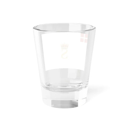 Regimental flag of Queens Life Regiment (Denmark) Shot Glass 1.5oz - Go Mug Yourself