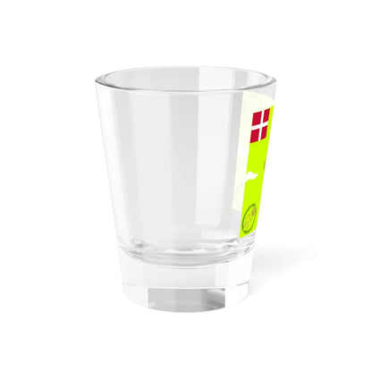 Regimental flag of Ribe Infantry Regiment (Denmark) Shot Glass 1.5oz - Go Mug Yourself