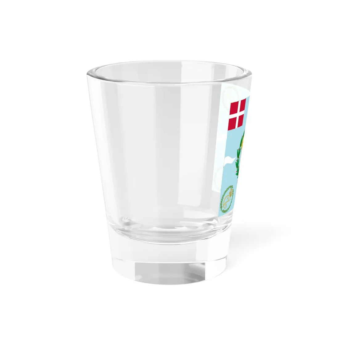 Regimental flag of Schleswig Infantry Regiment (Denmark) Shot Glass 1.5oz - Go Mug Yourself