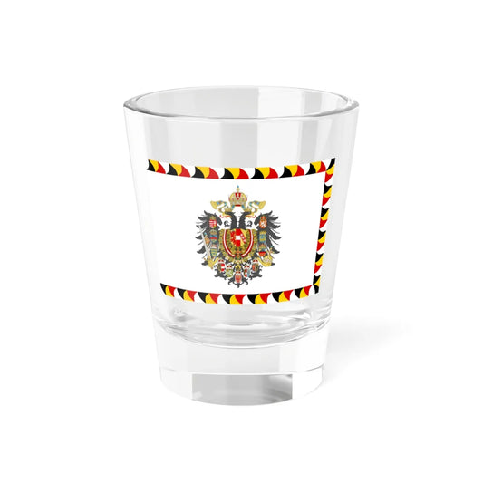 Regimental Flag of the Imperial-Royal Landwehr Cerimonial Flag of the Gardebataillon and Standard of the Common Army Obverse (Austria) Shot Glass 1.5oz 1.5oz - Go Mug Yourself