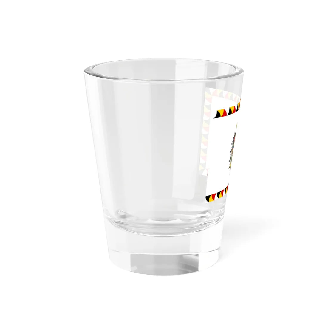 Regimental Flag of the Imperial-Royal Landwehr Cerimonial Flag of the Gardebataillon and Standard of the Common Army Obverse (Austria) Shot Glass 1.5oz - Go Mug Yourself