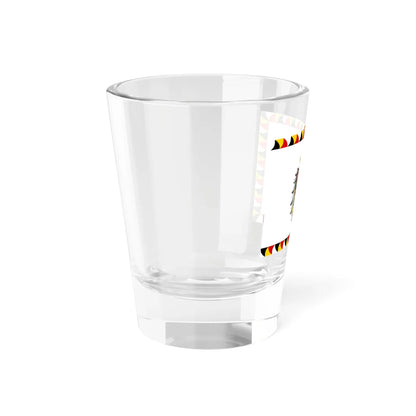Regimental Flag of the Imperial-Royal Landwehr Cerimonial Flag of the Gardebataillon and Standard of the Common Army Obverse (Austria) Shot Glass 1.5oz - Go Mug Yourself
