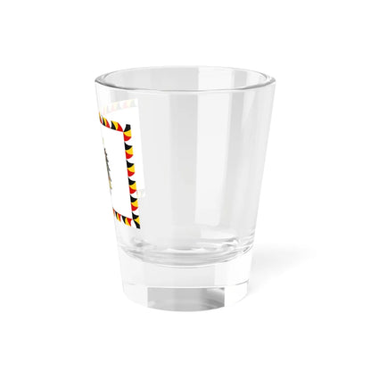 Regimental Flag of the Imperial-Royal Landwehr Cerimonial Flag of the Gardebataillon and Standard of the Common Army Obverse (Austria) Shot Glass 1.5oz - Go Mug Yourself