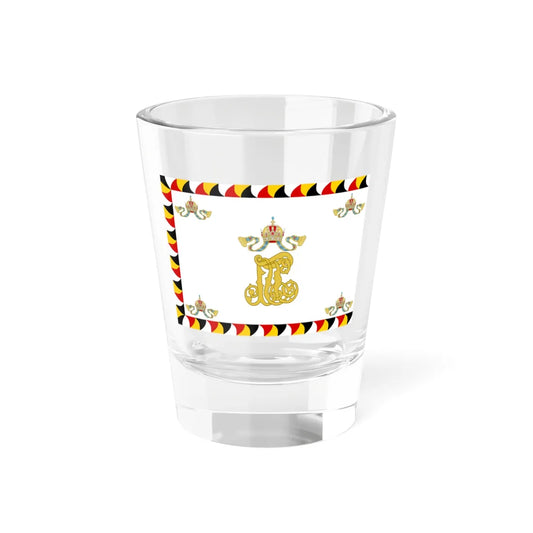 Regimental Flag of the Imperial-Royal Landwehr Reverse (Austria) Shot Glass 1.5oz 1.5oz - Go Mug Yourself