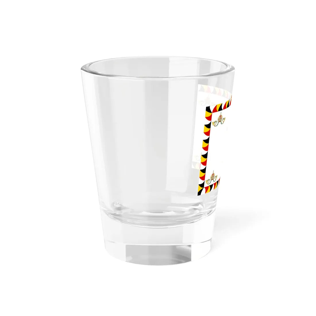 Regimental Flag of the Imperial-Royal Landwehr Reverse (Austria) Shot Glass 1.5oz - Go Mug Yourself