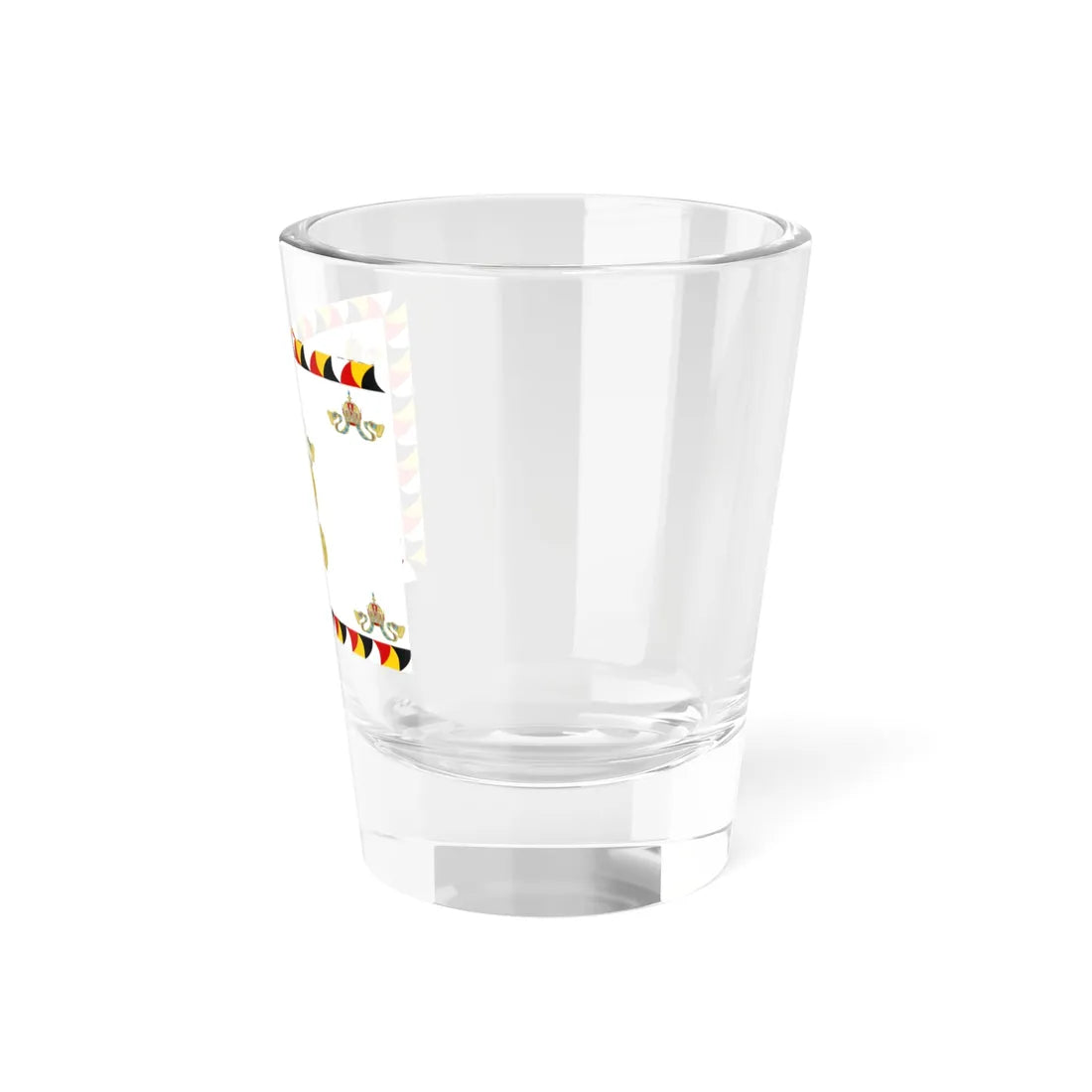 Regimental Flag of the Imperial-Royal Landwehr Reverse (Austria) Shot Glass 1.5oz - Go Mug Yourself