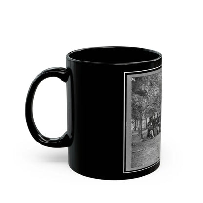 Regimental Staff, New York Volunteers, Near Bealton I.E., Bealeton , Va. (U.S. Civil War) Black Coffee Mug-Go Mug Yourself