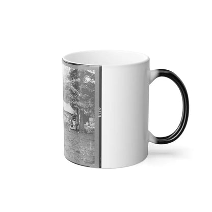 Regimental Staff, New York Volunteers, Near Bealton I.E., Bealeton , Va. (U.S. Civil War) Color Changing Coffee Mug 11oz-Go Mug Yourself