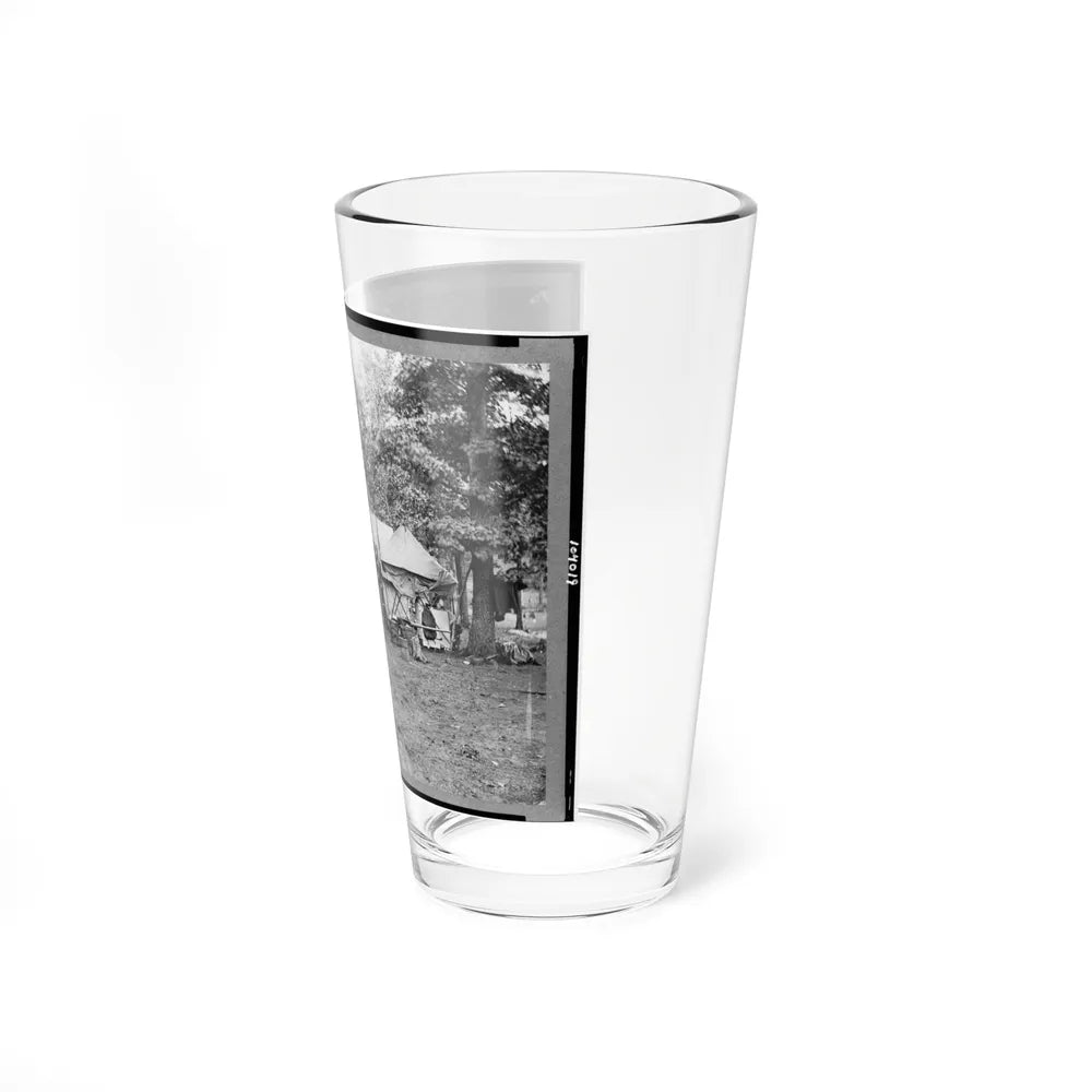 Regimental Staff, New York Volunteers, Near Bealton I.E., Bealeton , Va. (U.S. Civil War) Pint Glass 16oz-Go Mug Yourself