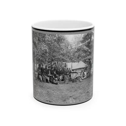 Regimental Staff, New York Volunteers, Near Bealton I.E., Bealeton , Va. (U.S. Civil War) White Coffee Mug-11oz-Go Mug Yourself