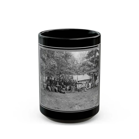 Regimental Staff, New York Volunteers, Near Bealton I.E., Bealeton , Va. (U.S. Civil War) Black Coffee Mug 15oz - Go Mug Yourself