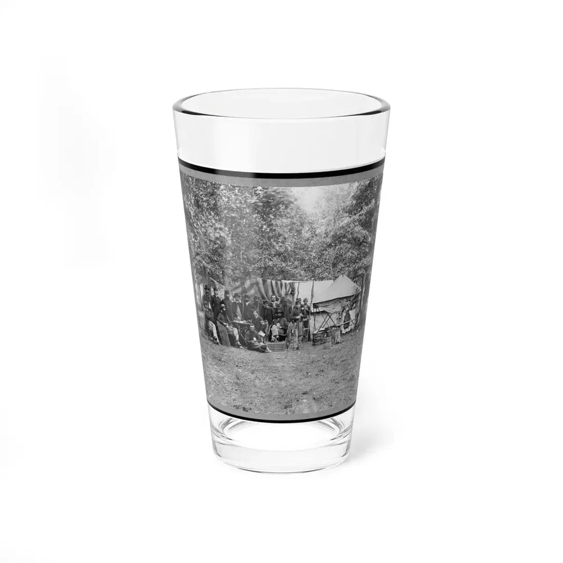Regimental Staff, New York Volunteers, Near Bealton I.E., Bealeton , Va. (U.S. Civil War) Pint Glass 16oz 16oz - Go Mug Yourself