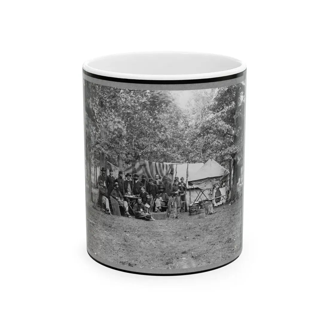Regimental Staff, New York Volunteers, Near Bealton I.E., Bealeton , Va. (U.S. Civil War) White Coffee Mug 11oz - Go Mug Yourself