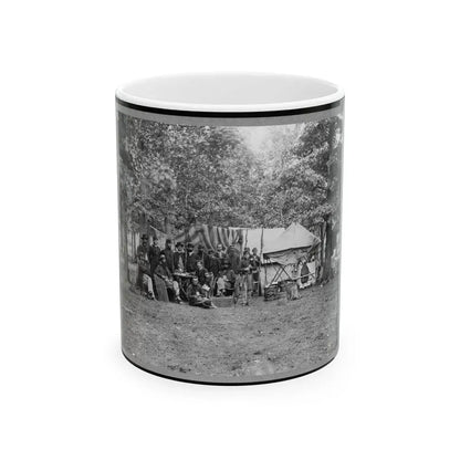 Regimental Staff, New York Volunteers, Near Bealton I.E., Bealeton , Va. (U.S. Civil War) White Coffee Mug 11oz - Go Mug Yourself