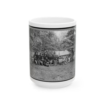 Regimental Staff, New York Volunteers, Near Bealton I.E., Bealeton , Va. (U.S. Civil War) White Coffee Mug 15oz - Go Mug Yourself