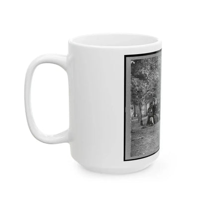 Regimental Staff, New York Volunteers, Near Bealton I.E., Bealeton , Va. (U.S. Civil War) White Coffee Mug - Go Mug Yourself
