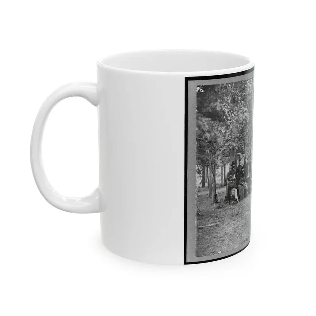 Regimental Staff, New York Volunteers, Near Bealton I.E., Bealeton , Va. (U.S. Civil War) White Coffee Mug - Go Mug Yourself