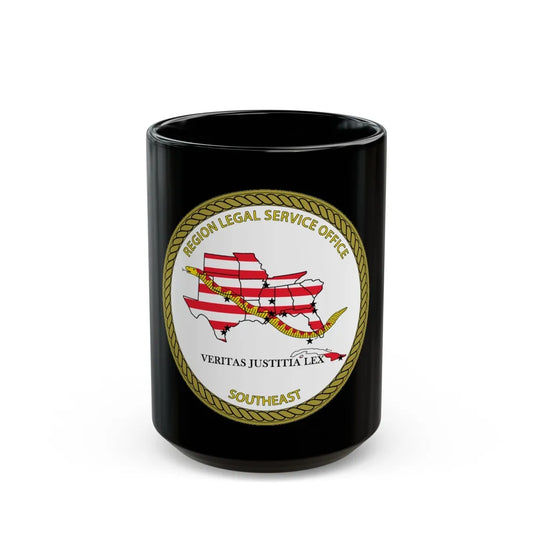 Region Legal Service Office Southeast (U.S. Navy) Black Coffee Mug-15oz-Go Mug Yourself