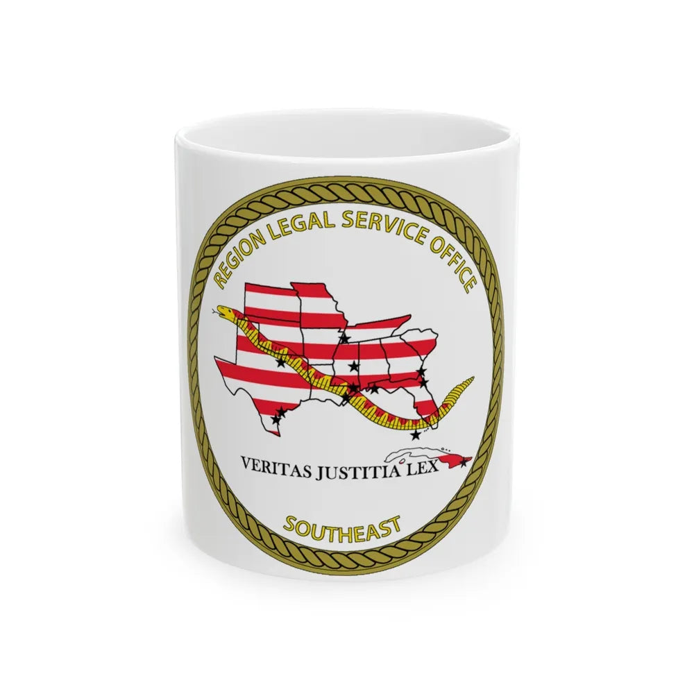 Region Legal Service Office Southeast (U.S. Navy) White Coffee Mug-11oz-Go Mug Yourself