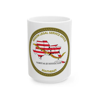 Region Legal Service Office Southeast (U.S. Navy) White Coffee Mug-15oz-Go Mug Yourself