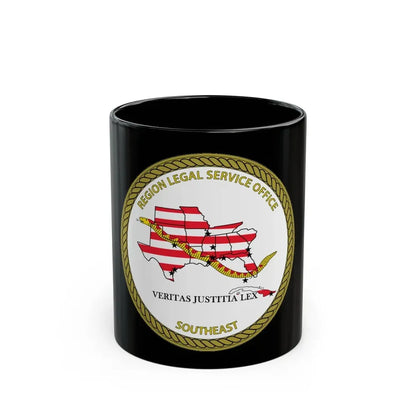 Region Legal Service Office Southeast (U.S. Navy) Black Coffee Mug 11oz - Go Mug Yourself