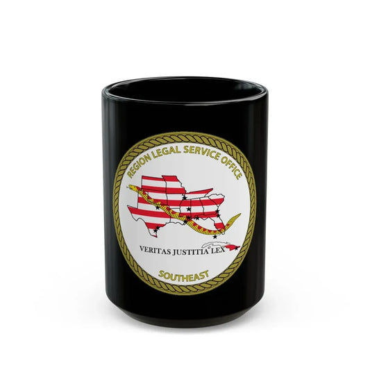 Region Legal Service Office Southeast (U.S. Navy) Black Coffee Mug 15oz - Go Mug Yourself