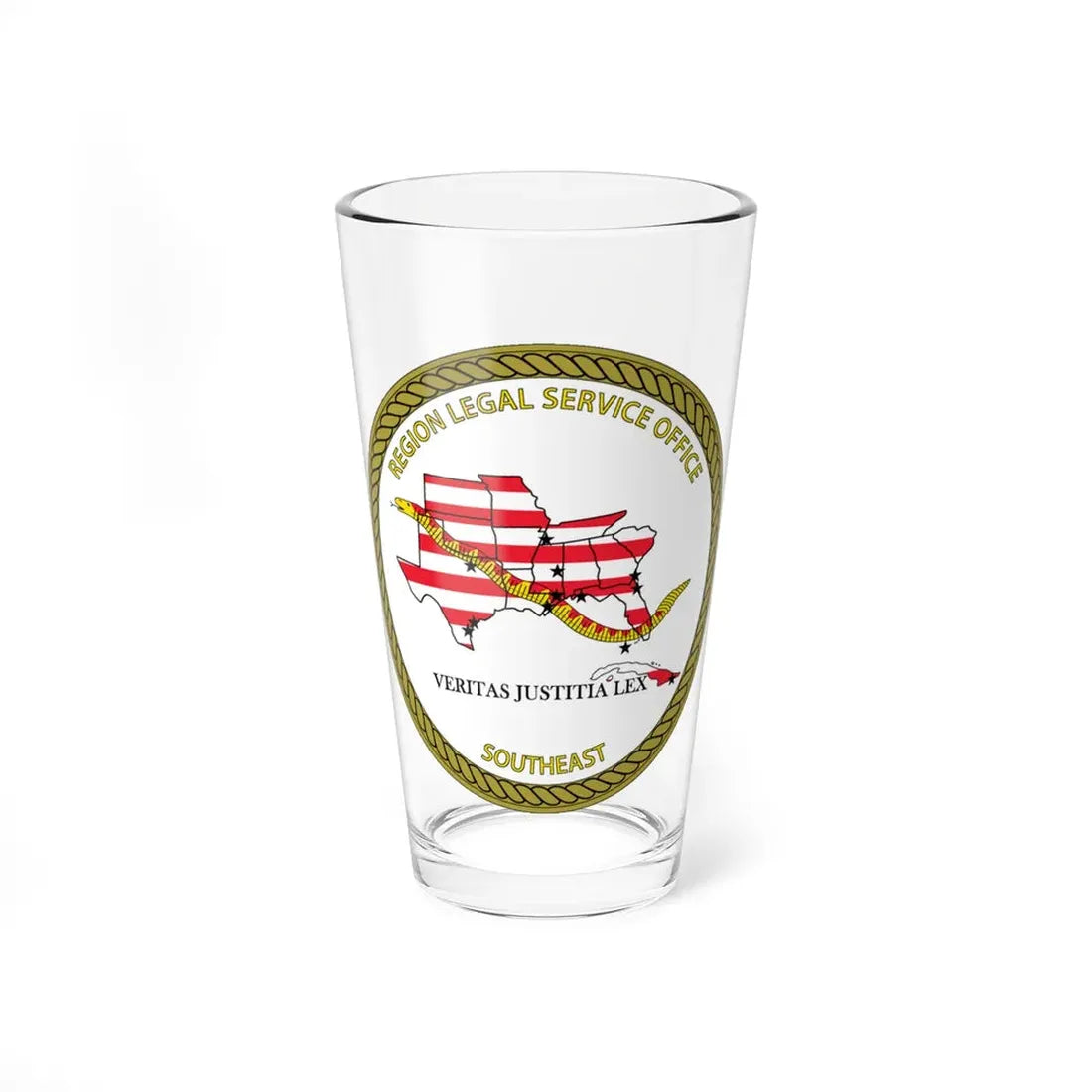 Region Legal Service Office Southeast (U.S. Navy) Pint Glass 16oz 16oz - Go Mug Yourself