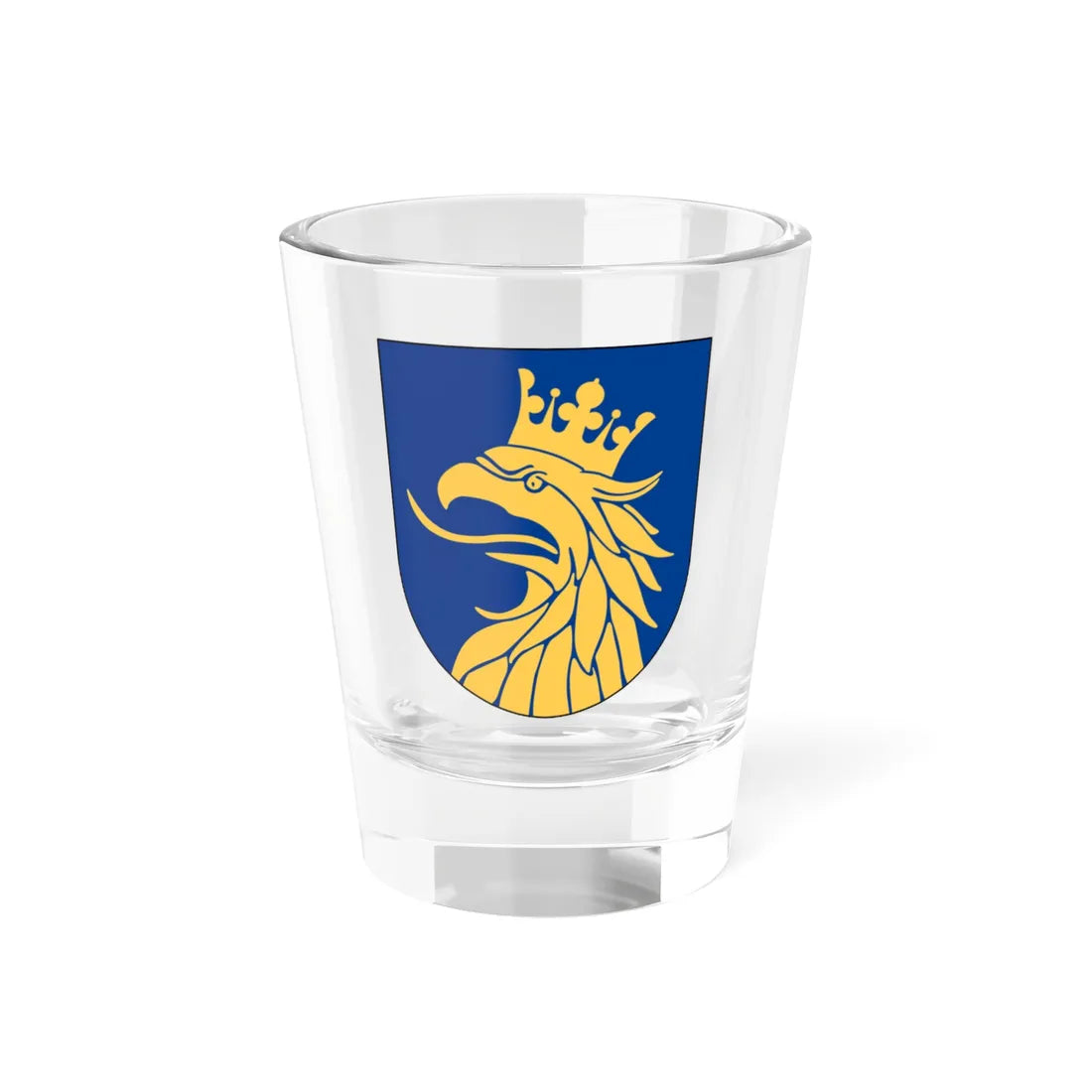 Region Skåne vapen (Sweden) (Coat of Arms) Shot Glass 1.5oz 1.5oz - Go Mug Yourself
