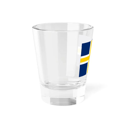 Regional flag of Roslagen (Sweden) Shot Glass 1.5oz - Go Mug Yourself