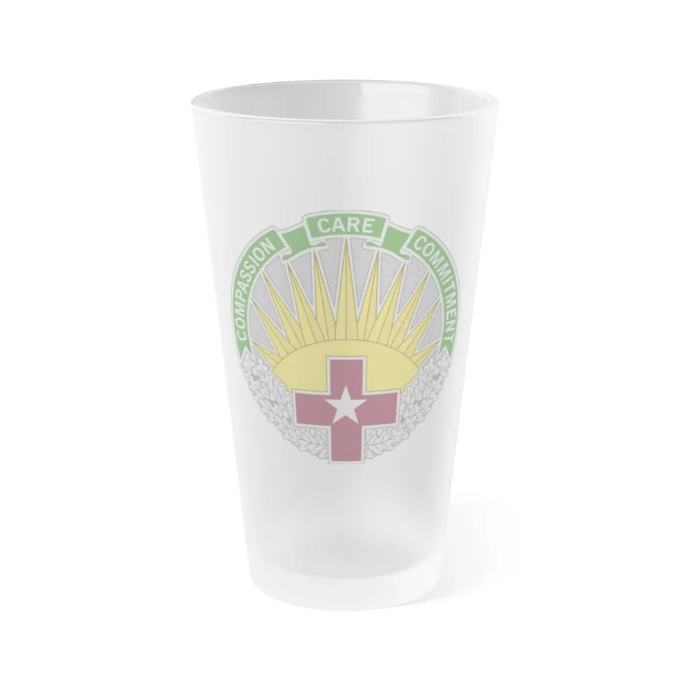 Regional Health Command Central (U.S. Army) Frosted Pint Glass 16oz-Go Mug Yourself