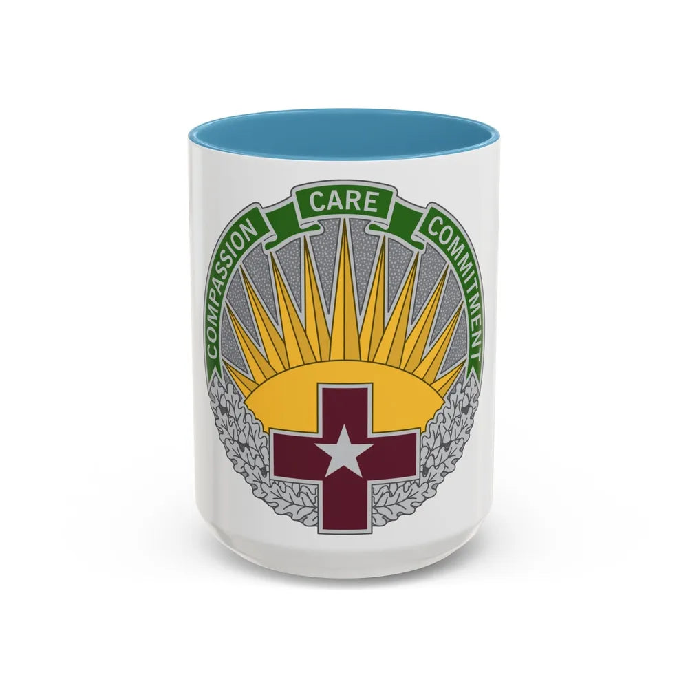 Regional Health Command Central (U.S. Army) Accent Coffee Mug 15oz Light Blue - Go Mug Yourself