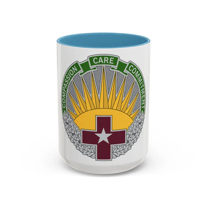 Regional Health Command Central (U.S. Army) Accent Coffee Mug 15oz Light Blue - Go Mug Yourself