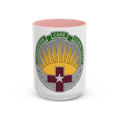 Regional Health Command Central (U.S. Army) Accent Coffee Mug 15oz Pink - Go Mug Yourself