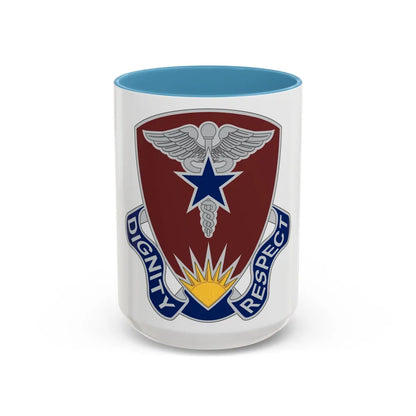Regional Health Command Europe (U.S. Army) Accent Coffee Mug 15oz Light Blue - Go Mug Yourself