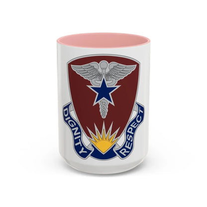 Regional Health Command Europe (U.S. Army) Accent Coffee Mug 15oz Pink - Go Mug Yourself