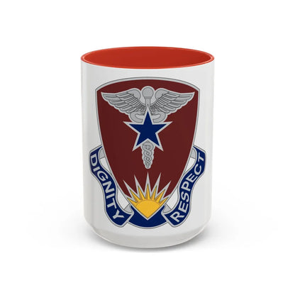Regional Health Command Europe (U.S. Army) Accent Coffee Mug 15oz Red - Go Mug Yourself
