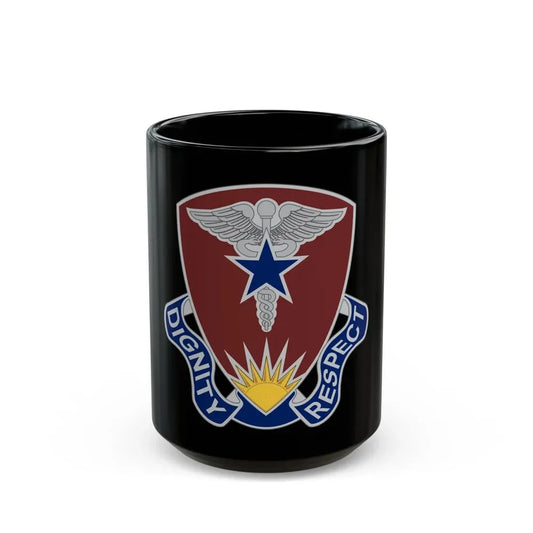 Regional Health Command Europe (U.S. Army) Black Coffee Mug 15oz - Go Mug Yourself