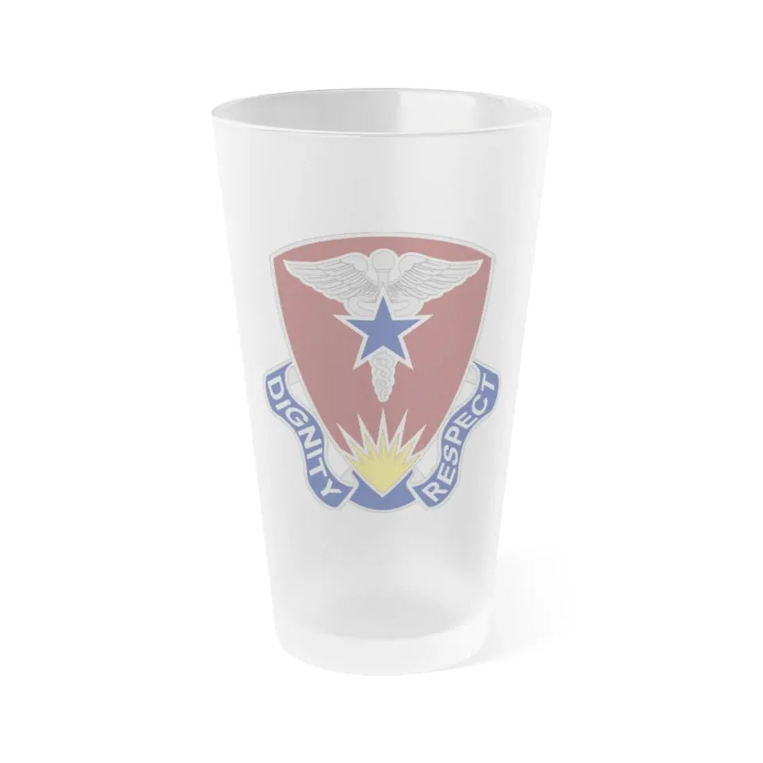Regional Health Command Europe (U.S. Army) Frosted Pint Glass 16oz Default Title - Go Mug Yourself