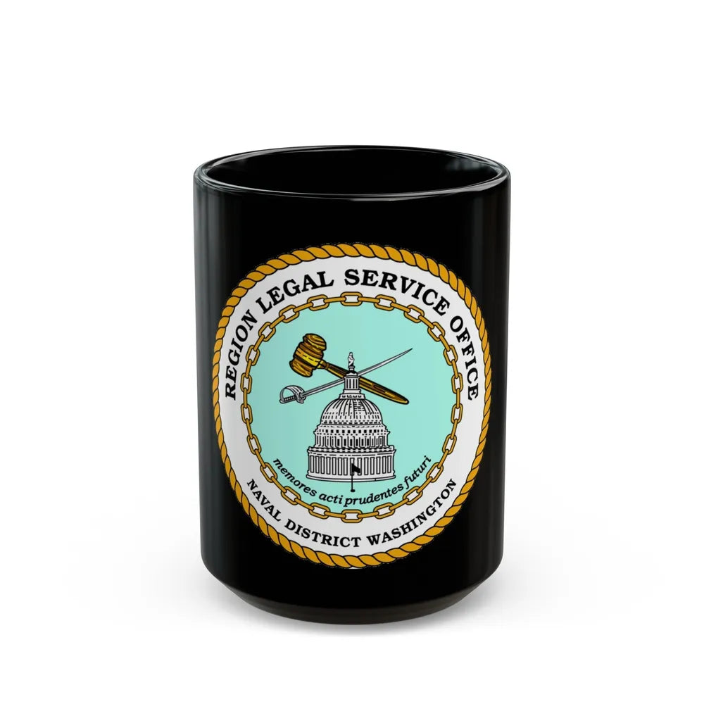 Regional Legal Service Offices (U.S. Navy) Black Coffee Mug-15oz-Go Mug Yourself