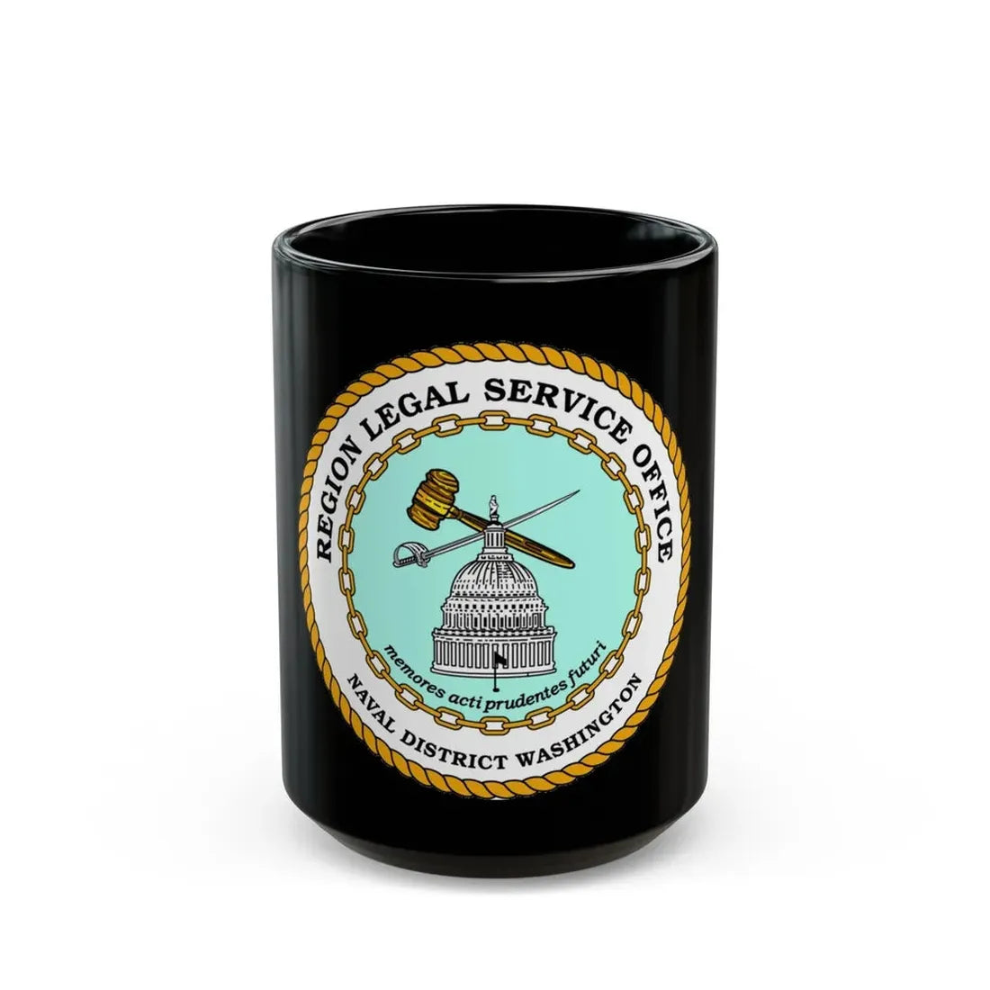 Regional Legal Service Offices (U.S. Navy) Black Coffee Mug 15oz - Go Mug Yourself
